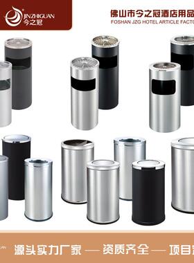 现货砂钢14061圆形丽格桶港式桶写字楼室酒店商场内不钢锈盖垃翻