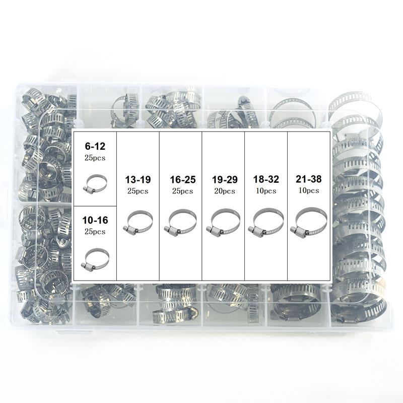 跨14喉04pcs境不锈钢30卡箍箍通信PEH抱箍盒装套装