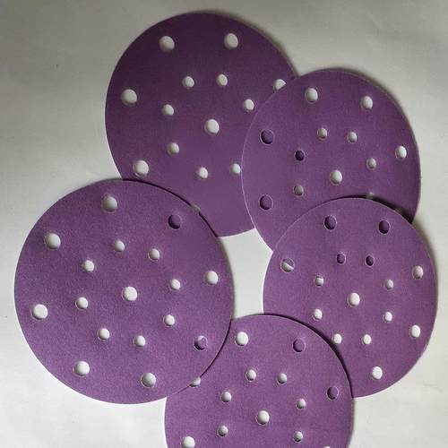 寸17孔FBT砂纸车6打磨砂片陶瓷打磨料抛光圆盘砂纸片汽汽车磨专用