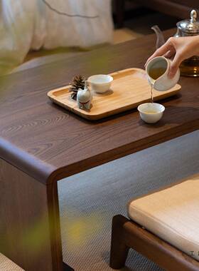 炕可折叠实木飘窗小桌木F997H7H6榻榻米茶桌茶几窗阳台小矮桌地榆