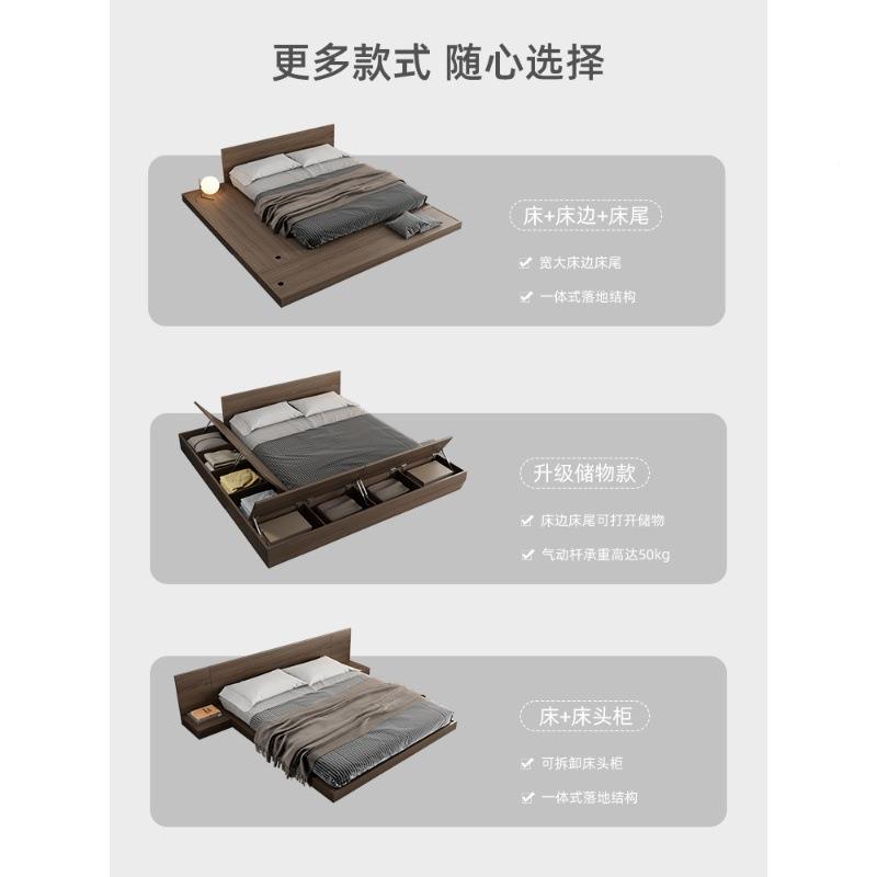 日式经榻榻米落地矮床1床.5米次卧地踏济型1.米出租屋板式地台IQX