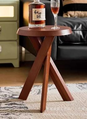 实家用边小桌茶几28806木沙发几小户型氛围感阳台点心茶卧室床边