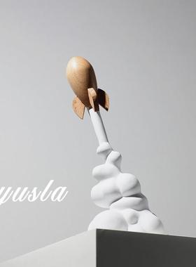 简约现代卡儿童房电展视KTC柜摆件板样间厅柜客厅玄关可爱软装通