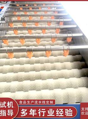 不锈钢毛小刷生蚝清洗38816机龙平行辊清洗机芋头虾去皮清毛洗机
