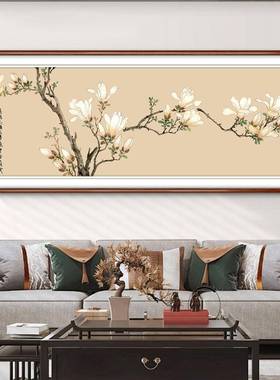 玉兰2025新古款十字绣40265客厅花简单大气风线绣花工卉名画卧室