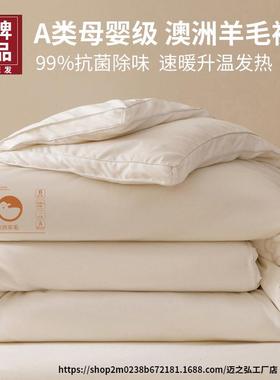 觉先生类澳洲羊被10毛0纯羊毛被子冬被棉被冬加厚保暖秋被芯10635