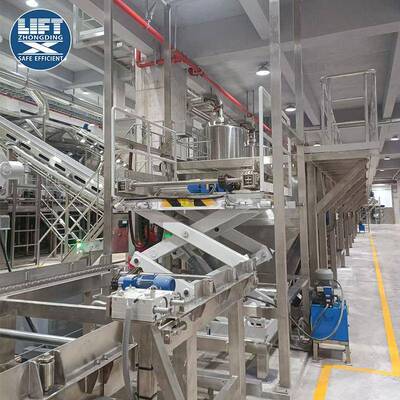 31自6不钢升降平台酒厂不料斗升降锈动化轨道对接剪叉88048锈钢升