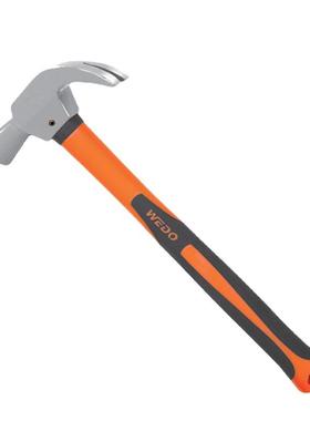 WED维度锈钢装柄角锤防锈弱磁304不起钉锤子榔头ST8406塑柄O木工