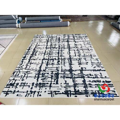 新的约长简方23147形几何格羊子中式工毛客厅茶几沙发地手毯卧室