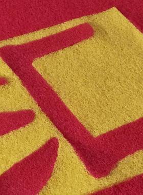 2595实o力厂家制做加厚PVC广告log垫圈门垫酒店地楼盘门口丝迎宾