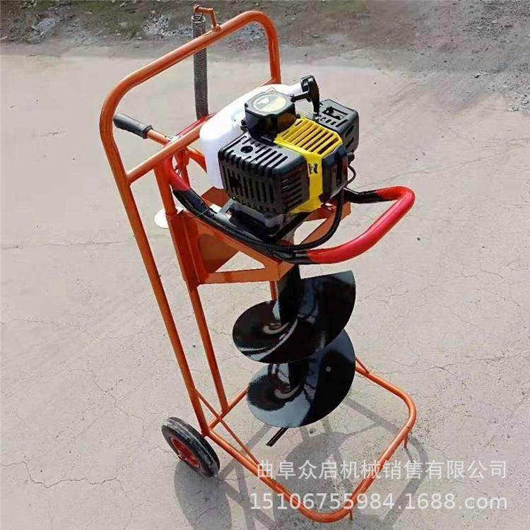 果施肥双人孔机人手推式OXU汽单油打植树挖坑机手推独轮挖坑树机,包装,五金配件包装,淘宝优惠券,粉丝福利购,淘宝优惠卷