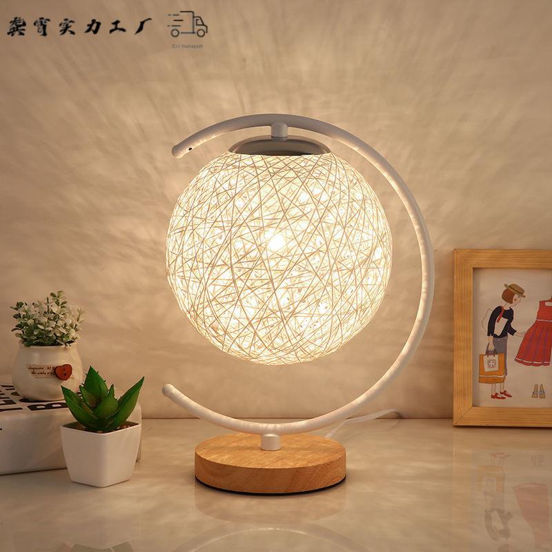 红色明结婚庆婚台899灯夜护眼长气氛台灯简约现代时尚婚房卧室床