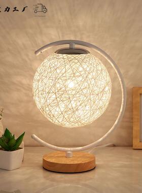 红色明结婚庆婚台899灯夜护眼长气氛台灯简约现代时尚婚房卧室床