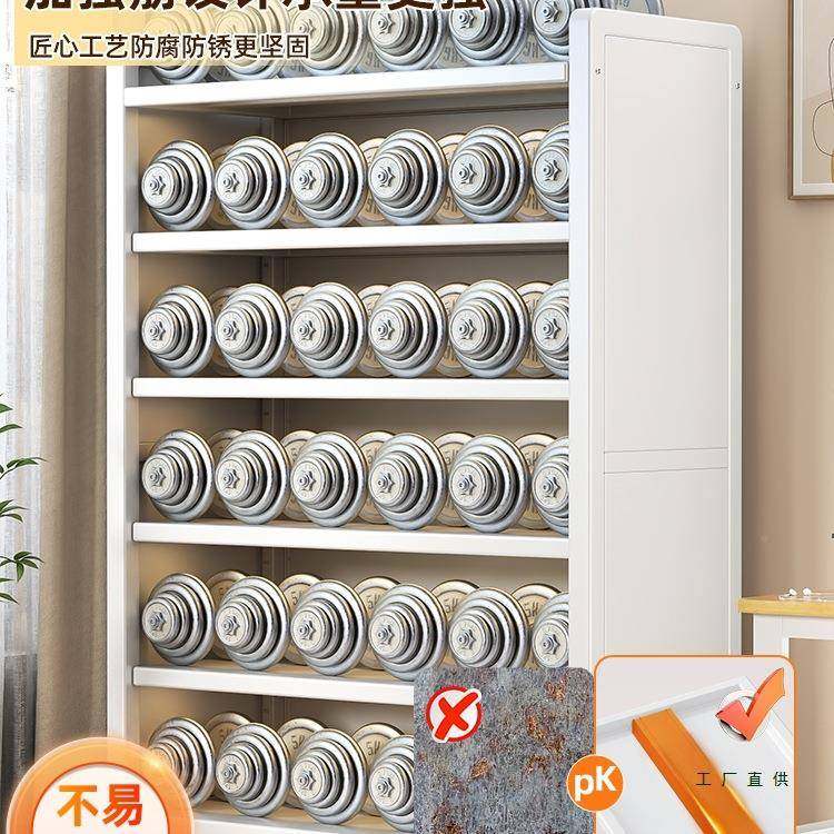 家钢制VHI书柜带架门防尘书用架落地置物卧室客厅台阳铁艺收纳储