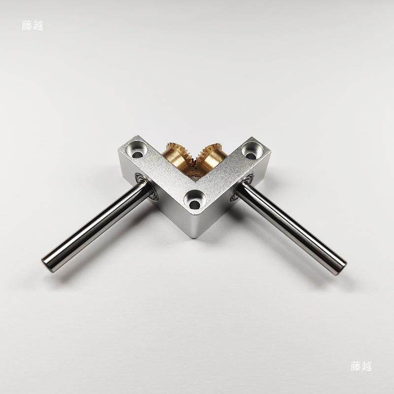 /5mm你直4角转角器小型模90度1:1齿轮箱迷伞齿轮换向器型96500传