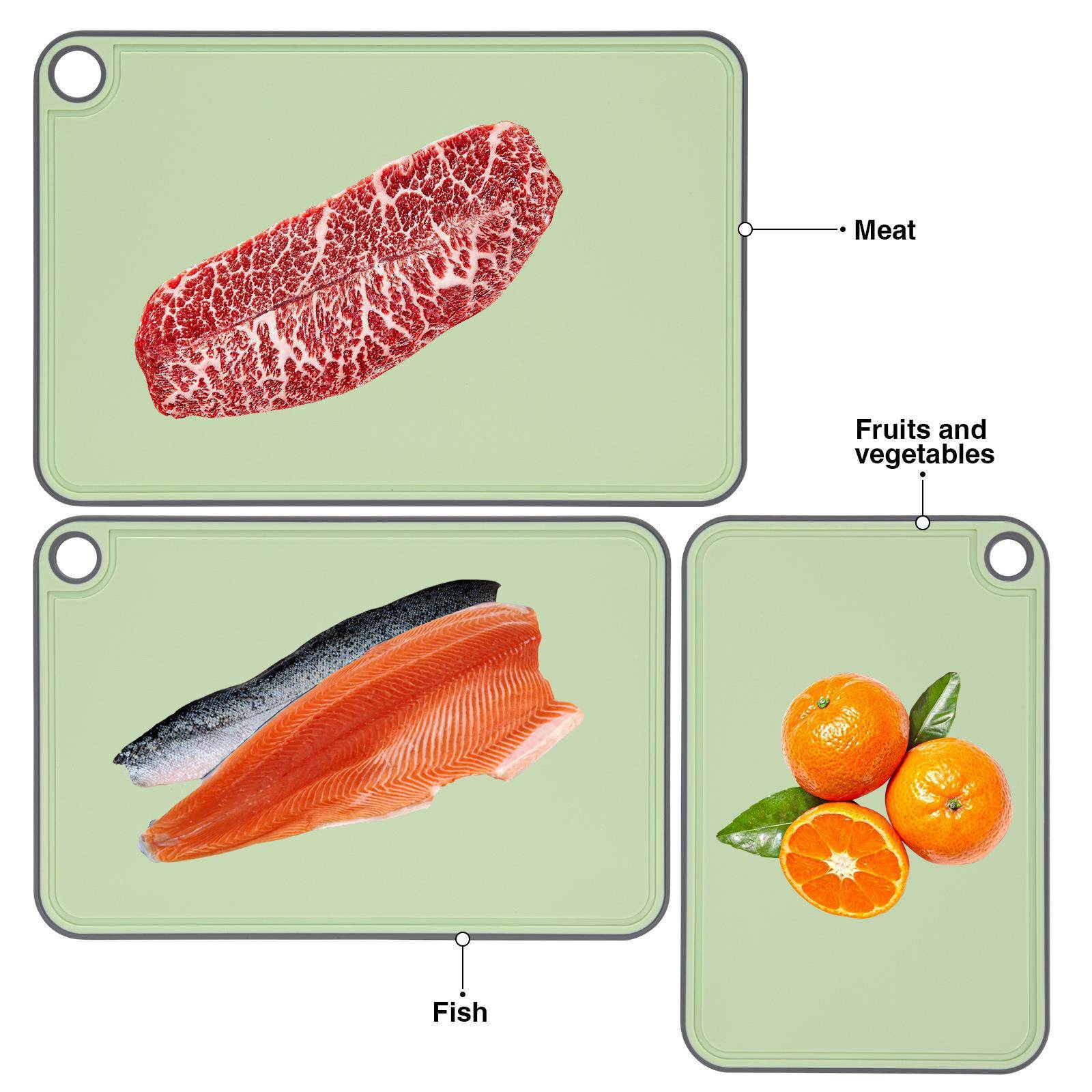 Fisman功厨s房多能切菜板分类砧板套装辅食CHT板厨房小工具案砧板