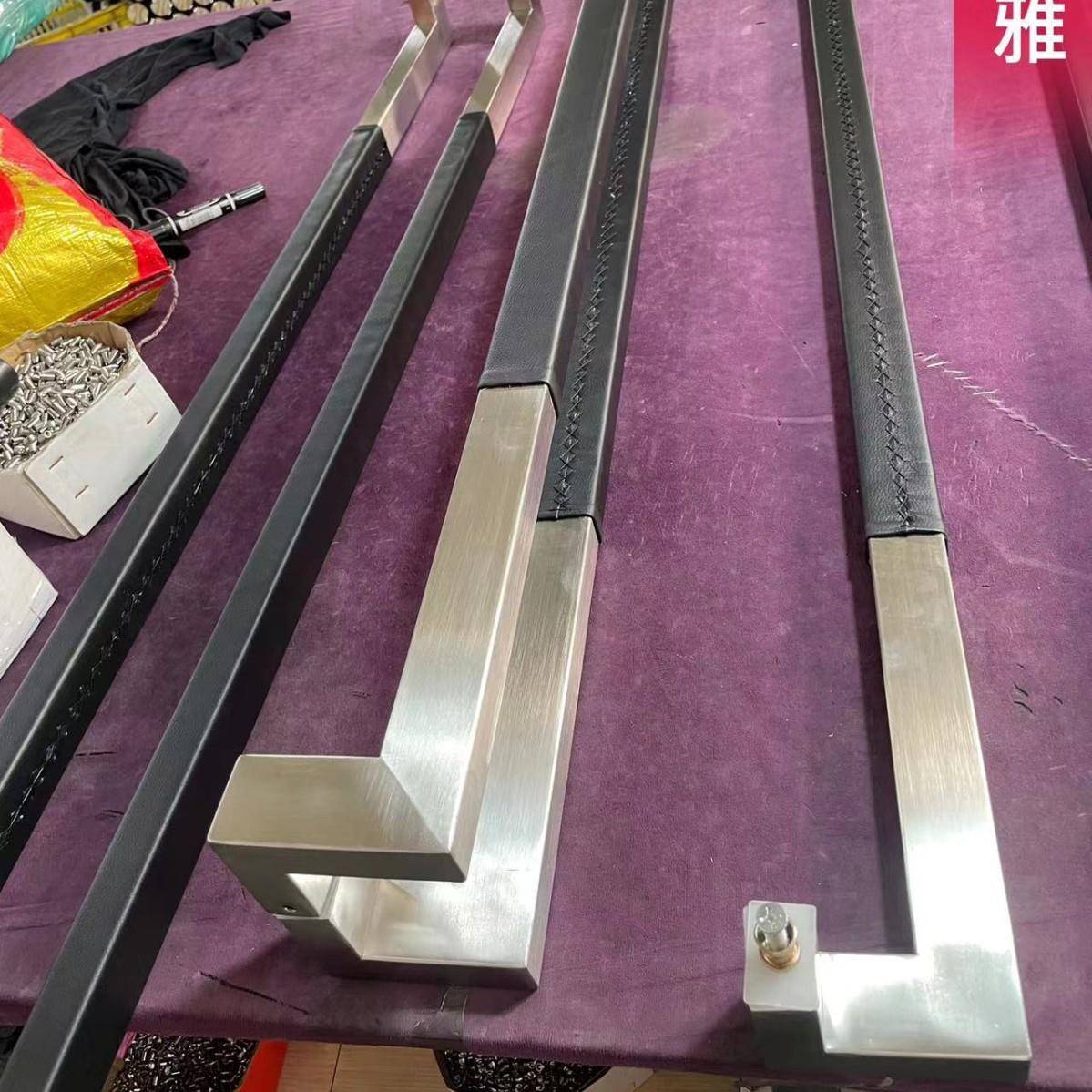 美光式不锈钢拉手大门手家大用浴室玻璃门拉把76182手砂包皮拉手
