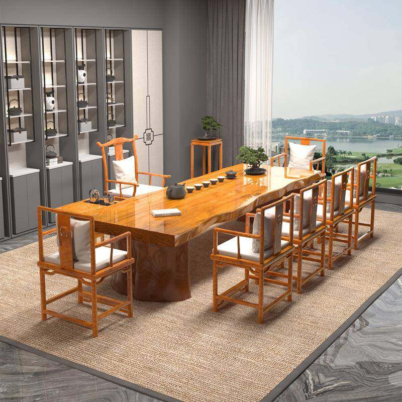 新中式实木茶台原木用大板客桌厅办边公室接待茶桌81877家椅自然,玩具/童车/益智/积木/模型,垂直悬浮玩具,淘宝优惠券,粉丝福利购,淘宝优惠卷