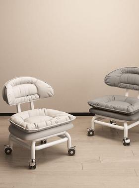 承重矮500斤加万向子轮小凳家用椅靠背沙OBF大发茶几移动板凳滑轮