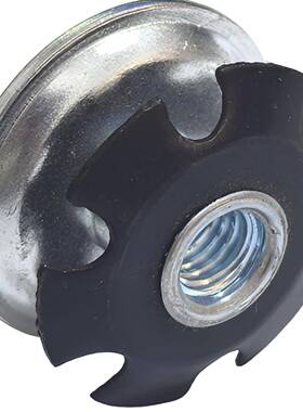 圆161管5.6片卡式梅花弹片OIF螺母螺丝管内塞弹簧盖螺帽铁铁堵