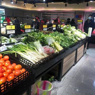 生鲜货架水果店JPA展架示蔬菜水货架生鲜便果店钢木架超利市货架