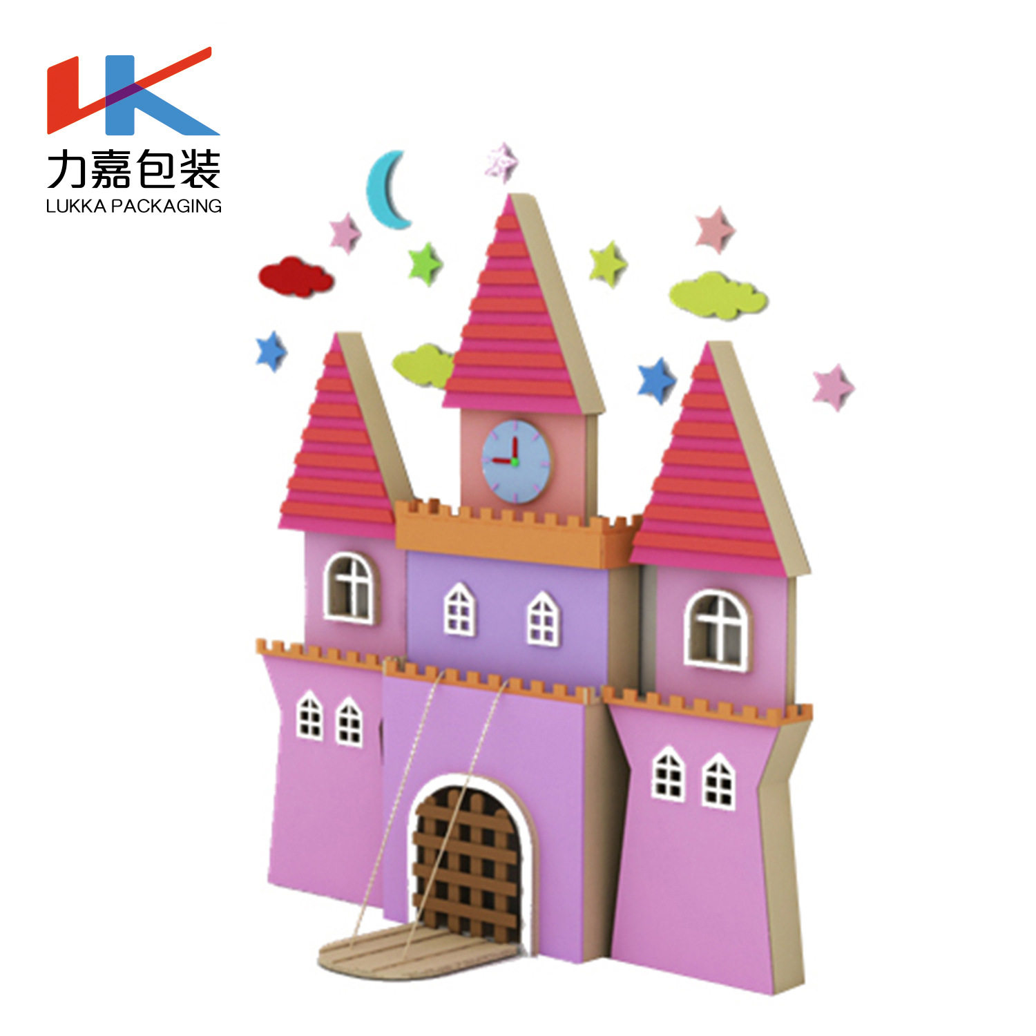 力嘉包装瓦楞纸儿童城堡纸盒