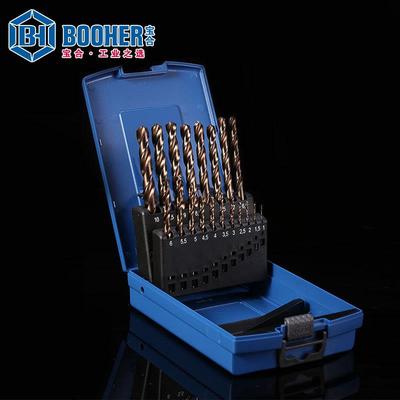 B9ooher工具钴1套高速钢含直柄麻LOI花钻14件00302