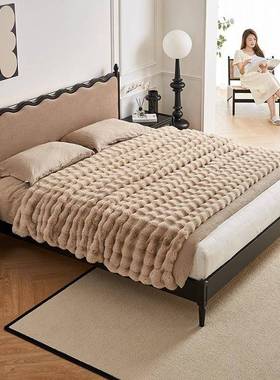 法式古实木软床包床中古黑色双人床设计师浪复主RCZ卧美式婚波床