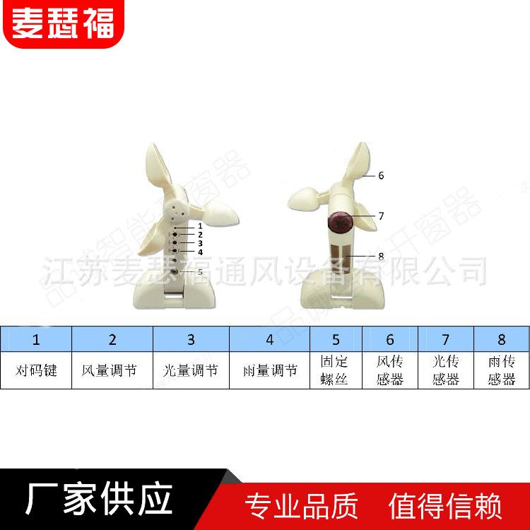 居无线风雨感应器刮风下雨46855自动关窗智窗能窗户家开关应感家 - 实物图