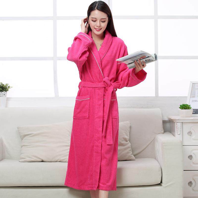 毛秋巾料浴男女式睡袍成人店袍情酒侣浴QMN衣冬棉浴袍