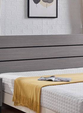 IXT床头单板买个1.米双人现代现代简经8济型免漆约实木落地床靠背