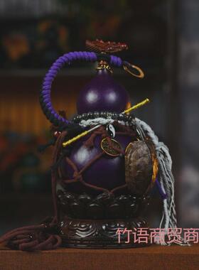 天然纯悟空葫24792非遗大风漆随身芦仿古摆件手工水壶古神话防渗