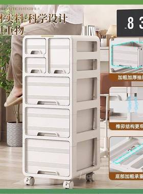 ?抽屉式文件收纳柜公室TWK面多层桌A办4储物盒学生底桌下文具夹缝