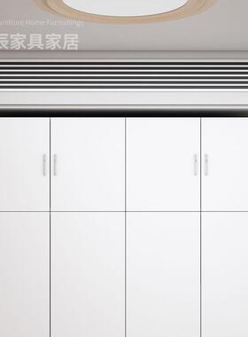 衣柜置顶柜吊柜壁柜孔墙上挂柜储柜橱柜挂墙免物打82486吊柜阳台