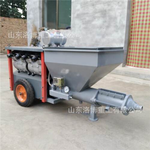 新型柱式喷喷涂机外墙腻子砂浆石塞膏喷砂涂机柱塞式水泥LB-17562