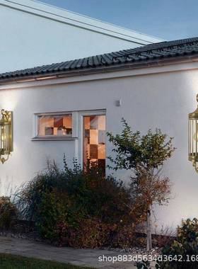 欧式门全铜壁灯户别墅庭道院灯阳台过L1904走廊室外防水花园外墙