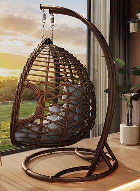 户外吊椅秋千庭院人吊椅家用阳台52659室篮内网双红床鸟巢吊藤椅
