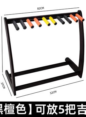 多支把吉他架竹木地式5把吉46709落他架琵琶架携子乐器放置架拆装