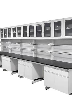 全实验台实验化验央室操42390作台边台钢通风橱中台钢木试验室台