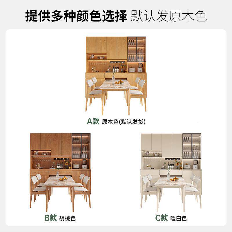 实木客厅书柜一整边墙玻体式璃门储物柜子嵌-入玻璃碗小户餐柜