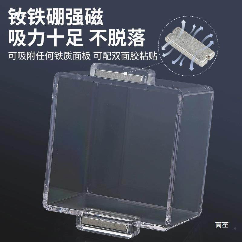 强磁铁急停按钮保护罩透壳FUR吸带铁电石明配箱防误操作透明壳