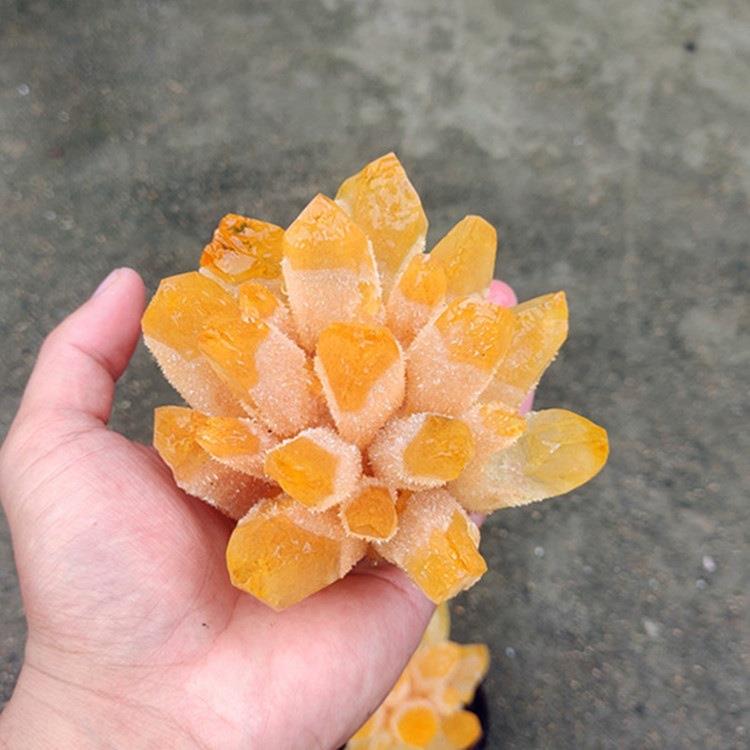 然绿景色水晶天晶绿幽灵水簇原石鱼缸石GSY家居摆件