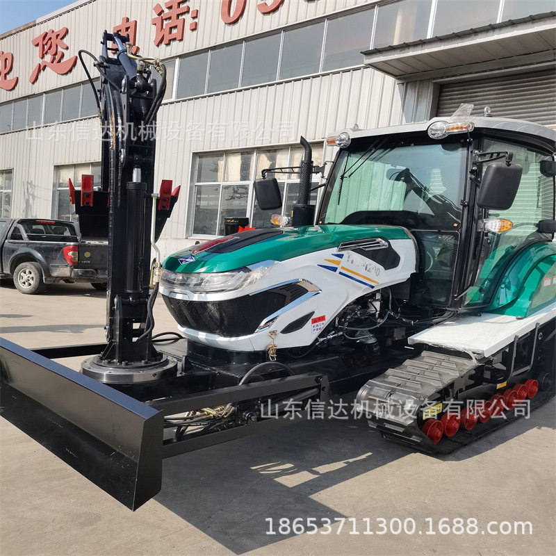 35马力乘坐式农用微耕机旱地多功能开沟挖土小型拖拉机履带旋耕机