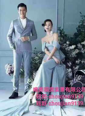 婚纱实景新款儿童实景制作摄影棚拍照道具实景装修影楼摄影实景