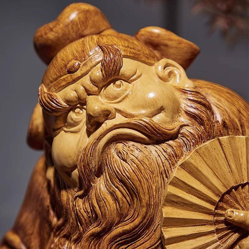中式古风钟关馗摆件创意古代艺人物客PVA玄书柜茶空间装饰厅高档