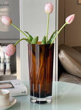 HJM-约现代高品质水家玻璃花简瓶NRO晶软装居客厅餐桌酒店样板房