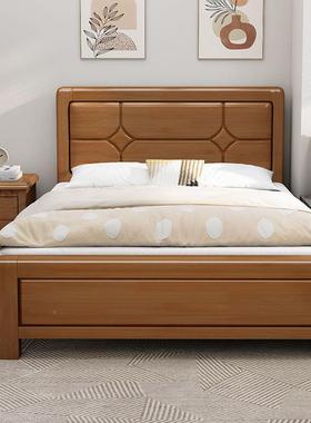 实木人床简约1.单2米小户型1..HSB米储物5实木床09米儿童床纯实木