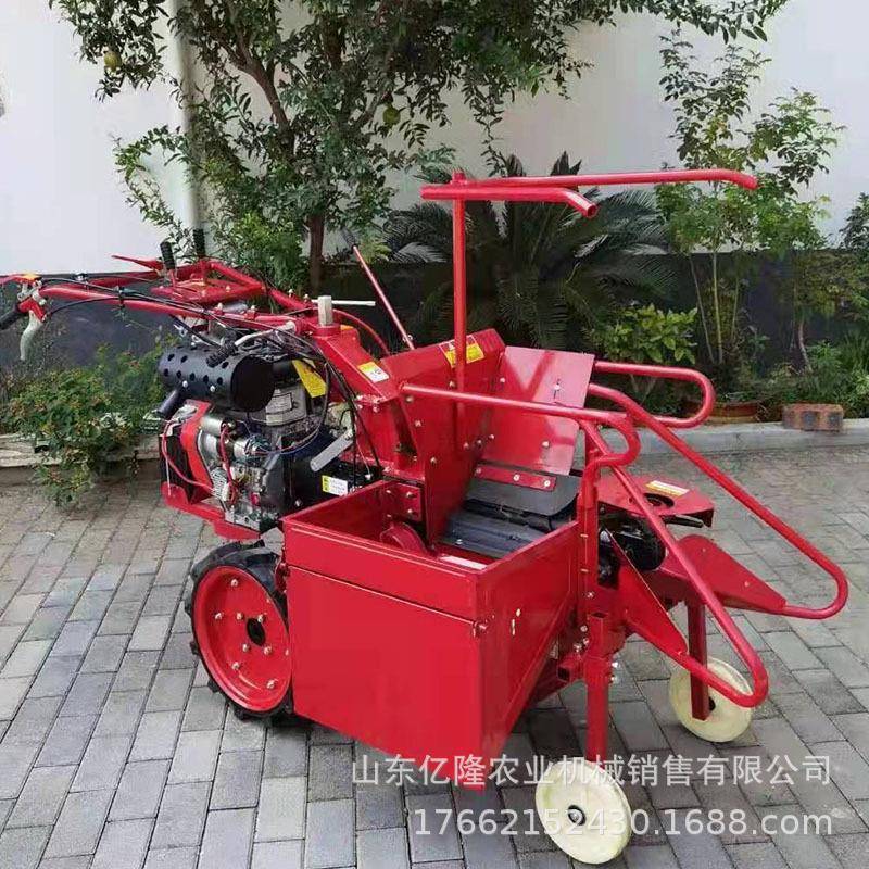 单行棒苞米扒皮ZBB收机小块油地玉米摘穗获机柴自走式掰子机