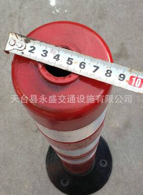 优质橡胶示INV柱停车场防撞口警警示柱道标柱柔性诱导柱
