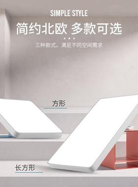 超薄LED吸顶长形客厅灯简灯约现全代方方JVZ形卧室灯书房光谱灯具